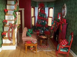 Image result for Christmas Dollhouse