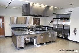Image result for Stainless Steel Kitchen Black Floor