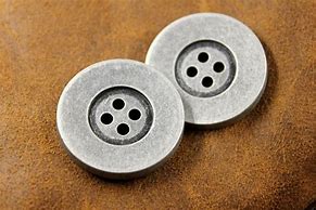 Image result for 4 Hole Silver Button
