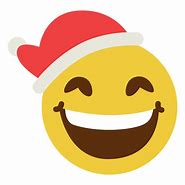 Image result for Smiley-Face Emoji with Santa Hat