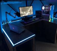 Image result for Modern Gaming Desk Setup