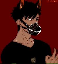 Image result for Anime Man in Dog Muzzle