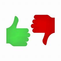 Image result for Pros and Cons Thumbs Image