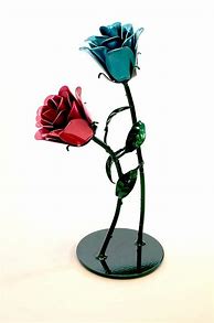 Image result for Metal Rose Sculpture