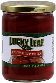 Image result for Lucky Leaf Spiced Apple Rings