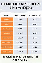 Image result for Baby Headband Size Chart