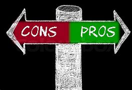 Image result for Pros versus Cons Stock Image