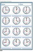 Image result for Analog Clock for Teaching Time