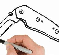 Image result for Folding Knife Drawing