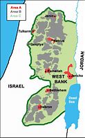 Image result for Palestinian West Bank Map
