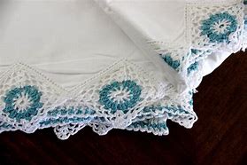 Image result for Handmade Crocheted Pillowcases