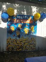 Image result for Minion Balloons Backdrop