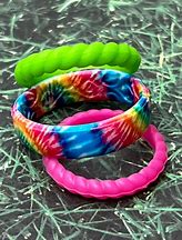 Image result for Tie Dye Silicone Rings