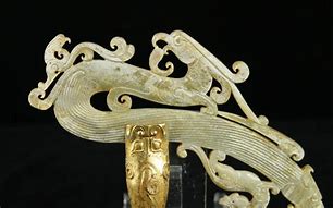 Image result for Jade and Bronze Belt Hook Mirror