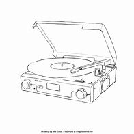 Image result for Vinyl Record Player Drawing