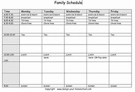 Image result for Home School Schedule Print Out