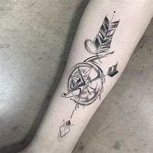 Image result for Arrow Compass Tattoo