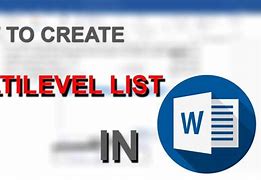 Image result for Convert Multi-Level List in Word to Excel