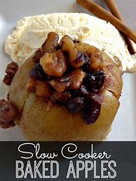 Image result for Slow Cooker Baked Apple Recipe