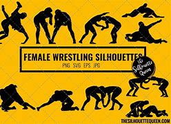 Image result for Girl Wrestling Silhouette
