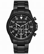 Image result for Michael Kors Stainless Steel Black Watch