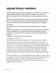 Image result for Signed Binary Numbers