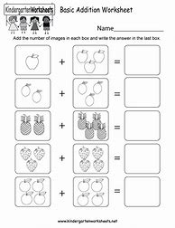Image result for Basic Kindergarten Math Worksheets