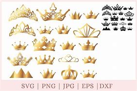 Image result for Gold Glitter Crown SVG