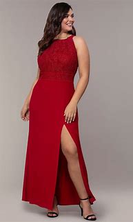 Image result for Cheap Plus Size Red Formal Dresses