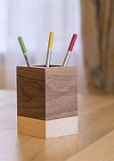 Image result for wood pen holders design