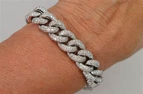 Image result for Encrusted Diamond Bracelet