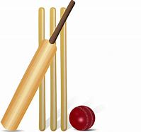 Image result for Cricket Bat Ball and Stumps Clip Art