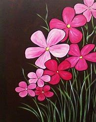 Image result for Simple Flower Painting