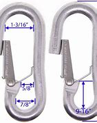 Image result for Wire Spring Latch Safety Hook