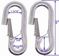 Image result for Hooks with Spring Loaded Locking Latch
