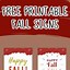 Image result for Printable Fall Signs