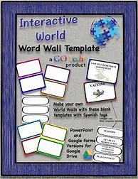 Image result for Blank Word Wall Template