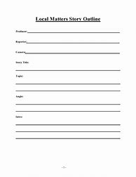Image result for Story Writing Outline Template