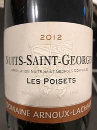 Image result for Robert Arnoux Arnoux Lachaux Nuits saint Georges Poisets