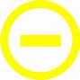 Image result for Yellow Minus Sign