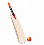 Image result for Cricket Bat and Ball PNG