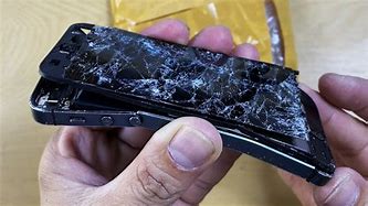 Image result for Picture of Smashed Pink iPhone