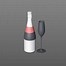 Image result for Champagne Bottle with Corkand Glass