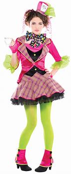 Image result for Alice in Wonderland Mad Hatter Girl Costume