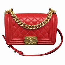 Image result for Red Mini Chanel Boy Bag