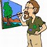 Image result for Cartoon Painter Clip Art