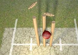 Image result for Cricket Ball Hitting Wicket