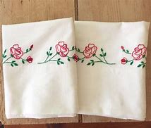 Image result for Vintage Hand Embroidered Pillowcases