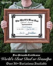 Image result for Father's Day Certificate Template
