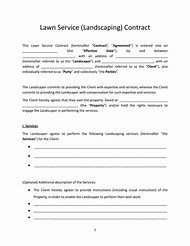 Image result for Customizable Landscaping Contract Templates Free
